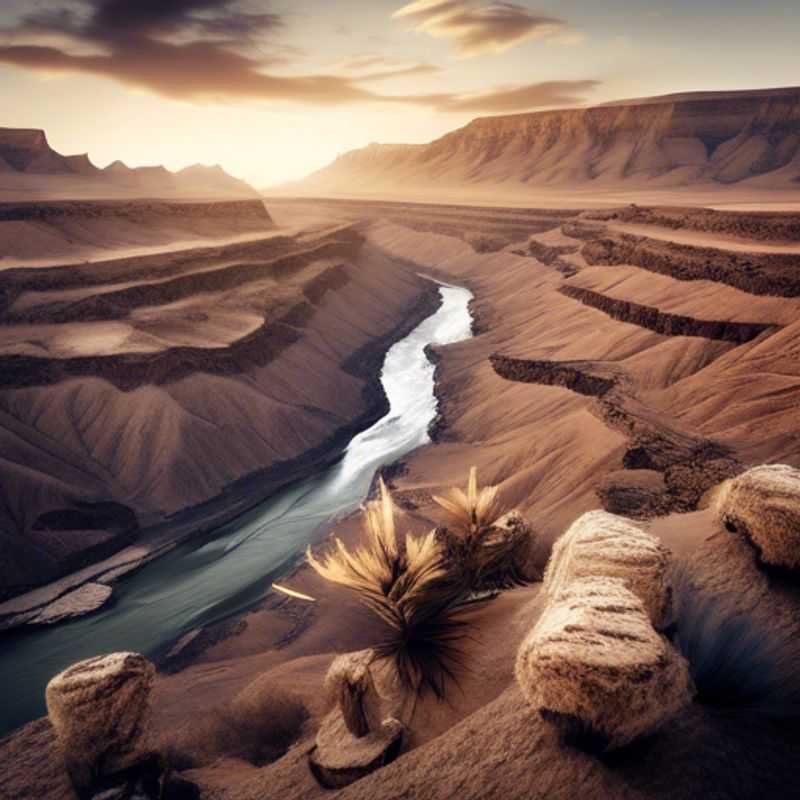 Here are a few options for alt text for an image of the Fish River Canyon in Namibia, depending on the specific image: