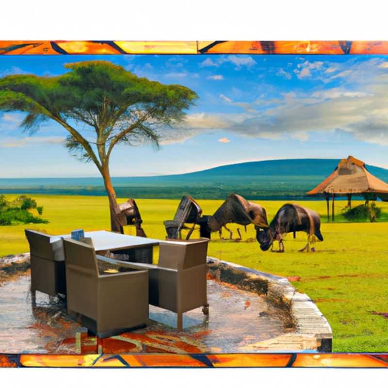 Hot Air Balloon Safari Over the Serengeti in Wildebeest Migration, Kenya/Tanzania during Winter