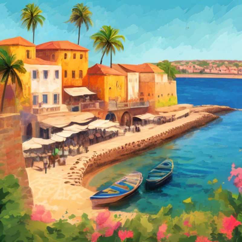 Here are a few options for alt text for an image of Gorée Island, Senegal, depending on the specific image: