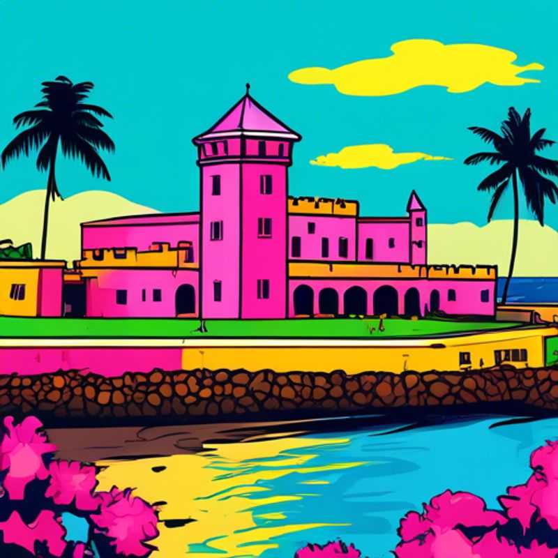 Here are a few options for alt text for an image of Elmina Castle, Ghana, depending on the specific content of the image: