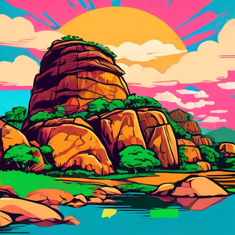 Deux couples d'aventuriers budgétaires contemplent avec émerveillement le majestueux Olumo Rock, joyau naturel du Nigeria, lors de leur escapade printanière.