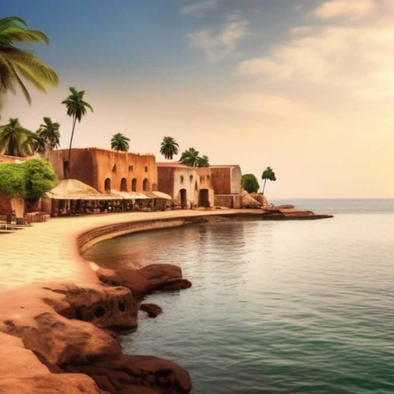 Here are a few options for alt text for an image of Gorée Island, Senegal, depending on the specific image: