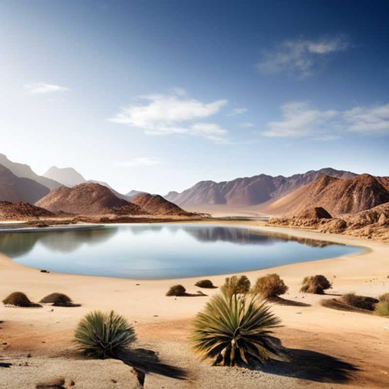 Disfruta de un pintoresco recorrido por el valle del río Orange en el Parque Nacional de Richtersveld, Sudáfrica, durante el invierno