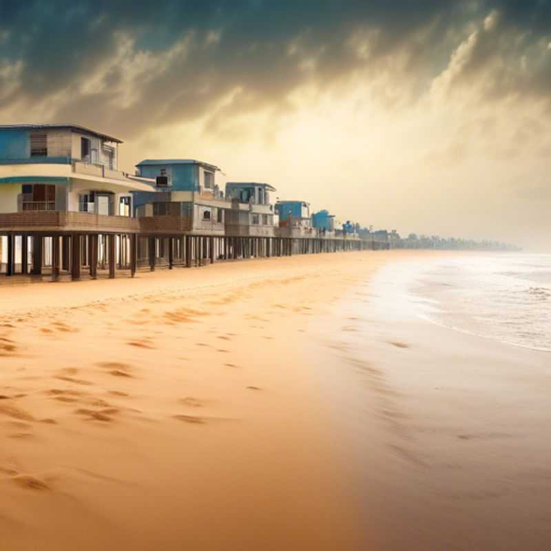 Plages de Cotonou, Bénin : sable doré et ambiance animée.