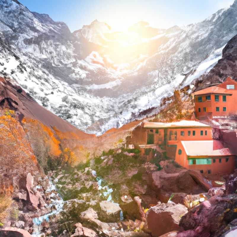 A couple embarks on an adventurous 24-hour journey amidst the breathtaking Atlas Mountains of Morocco, where rugged peaks and vibrant Berber culture intertwine during the transitional season between summer and fall.