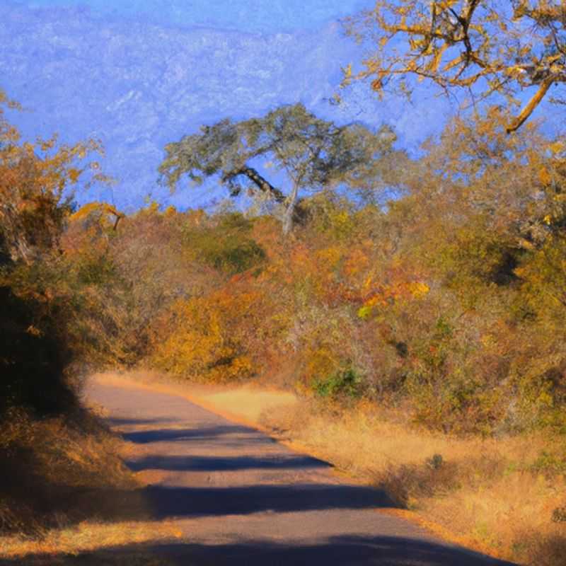 Un voyageur solitaire explore le parc national Kruger en Afrique du Sud, un refuge pour la faune sauvage, lors d'une escapade d'une semaine en automne, capturant la beauté sauvage de la savane africaine.